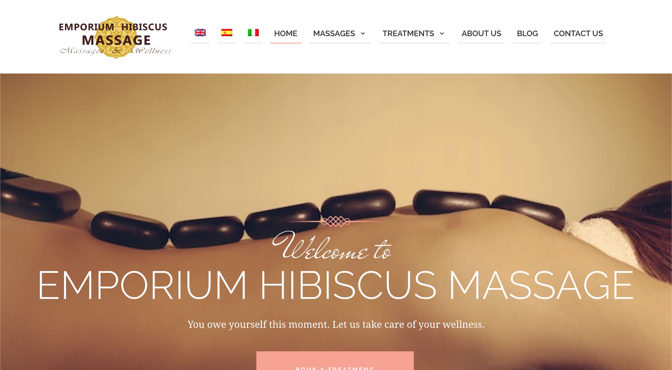 Diseno Web Wordpress y Posicionamiento en Google - Emporium Hibiscus Massage Tenerife