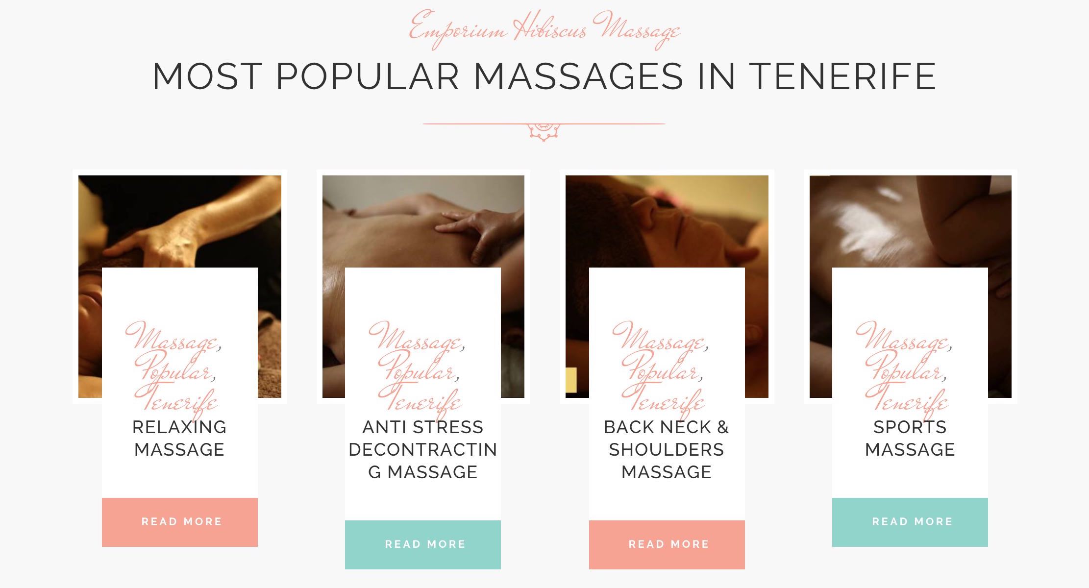 Diseño Web Wordpress y Posicionamiento en Google - Emporium Hibiscus Massage Tenerife