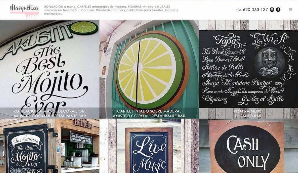 Diseño Web y Posicionamiento SEO - Masquetiza, Tenerife Sur