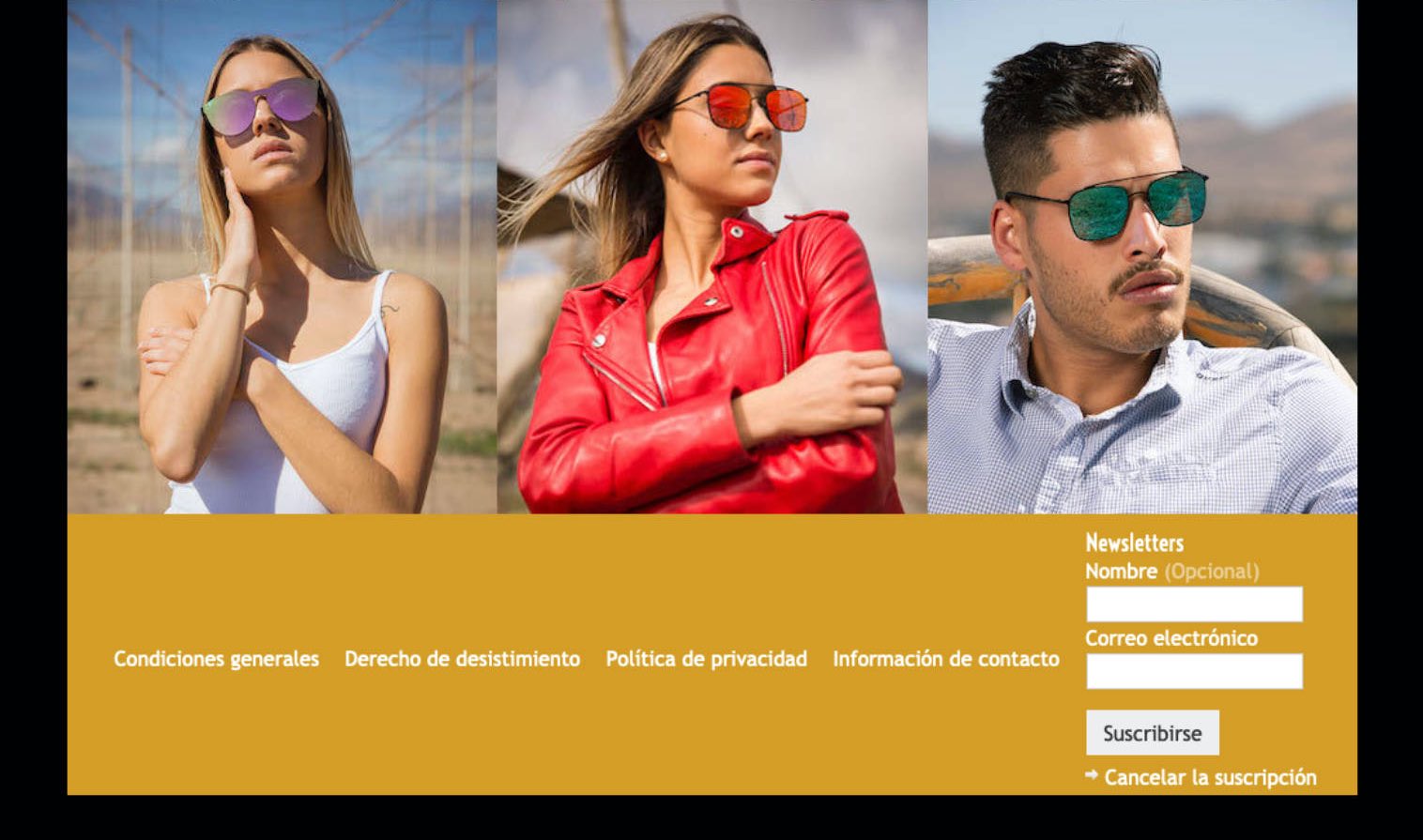 Ecommerce - 1and1 - diseño y mantenimiento tienda online - Pokers Sunglass - Gran Canaria